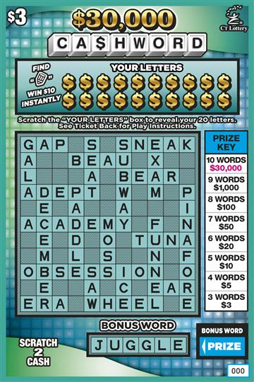 $30,000 Cashword