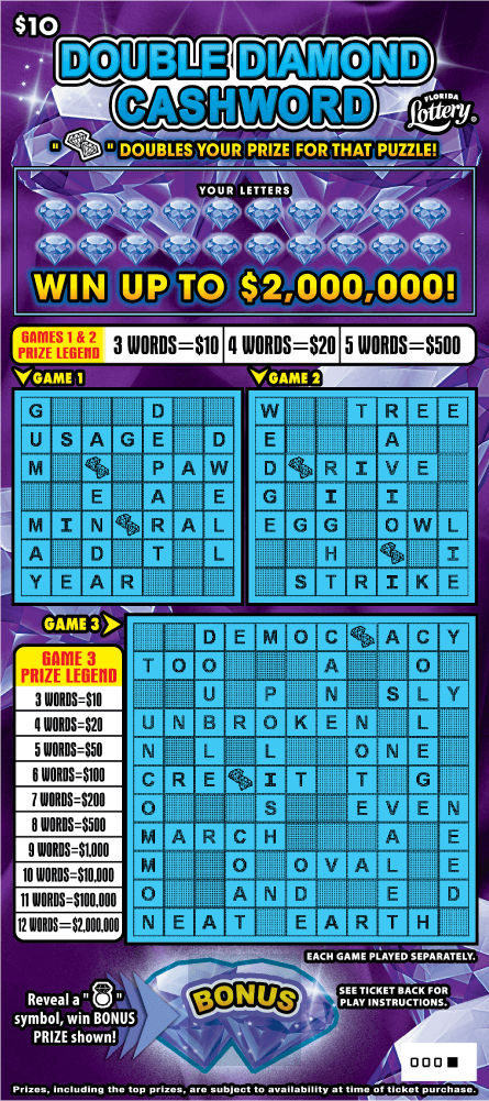 DOUBLE DIAMOND CASHWORD