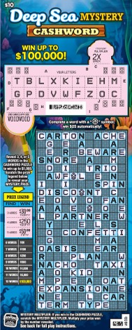 Deep Sea Mystery Cashword