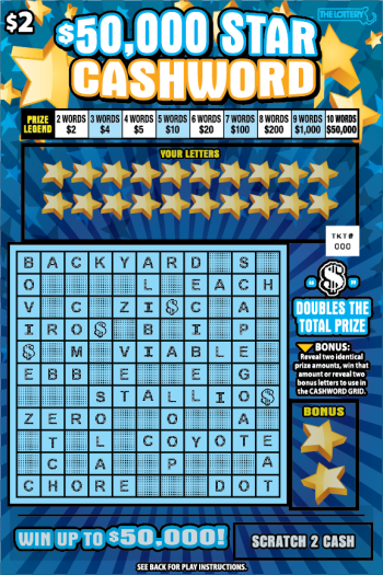 $50,000 Star Cashword