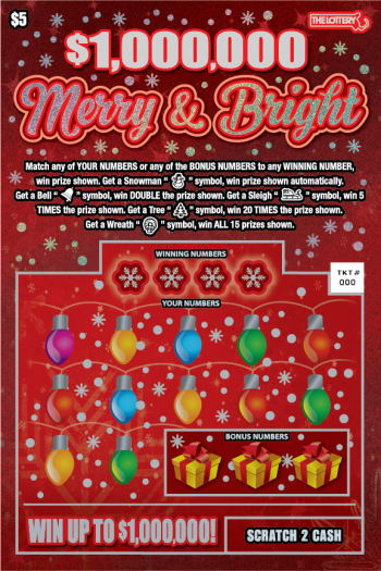 $1,000,000 MERRY & BRIGHT