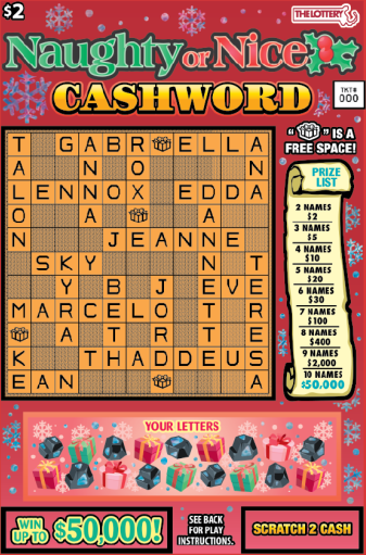 NAUGHTY OR NICE CASHWORD