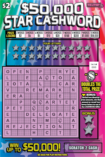 $50,000 Star Cashword