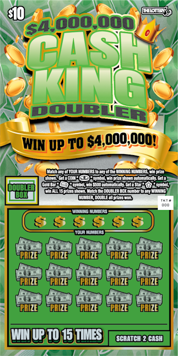 $4,000,000 CASH KING DOUBLER