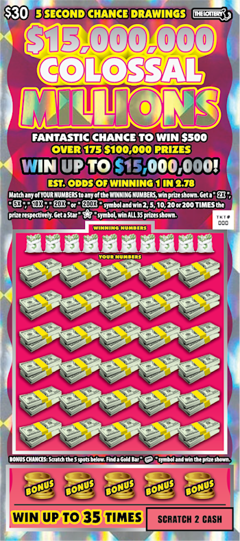 $15,000,000 COLOSSAL MILLIONS