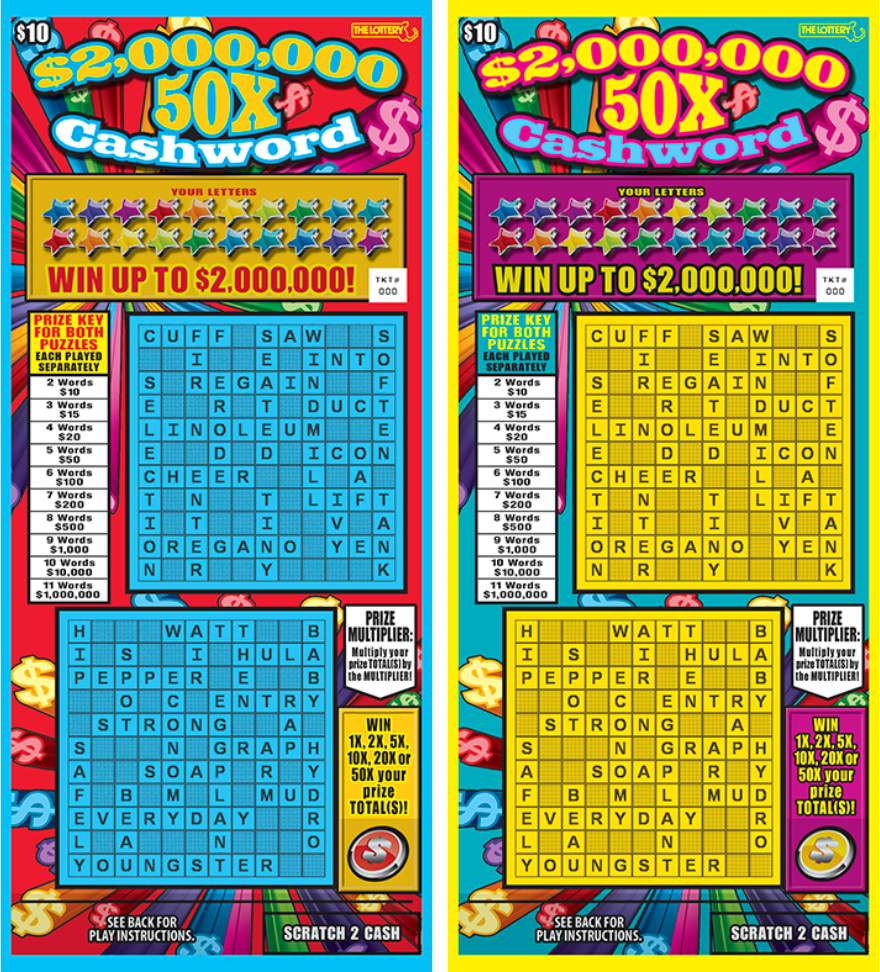 $2,000,000 50X CASHWORD 2025