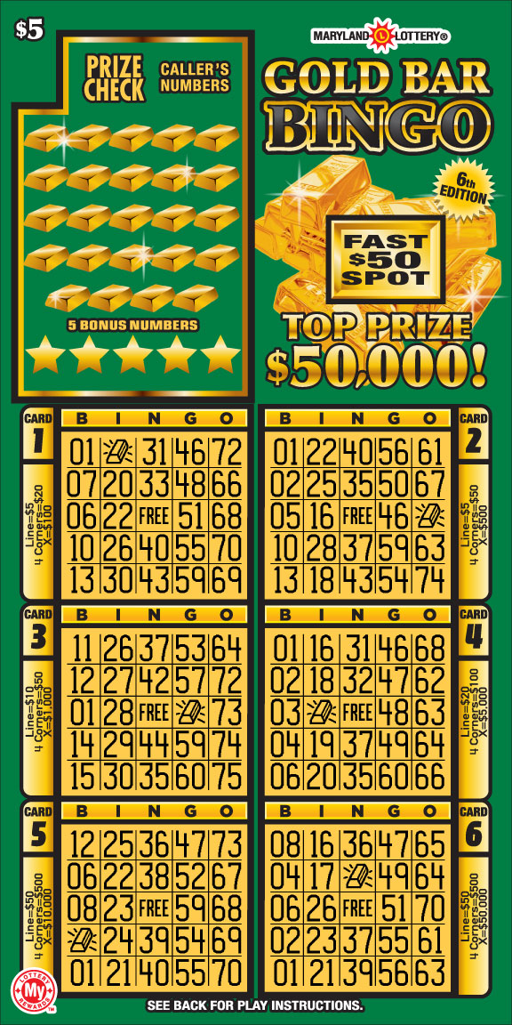 Gold Bar Bingo