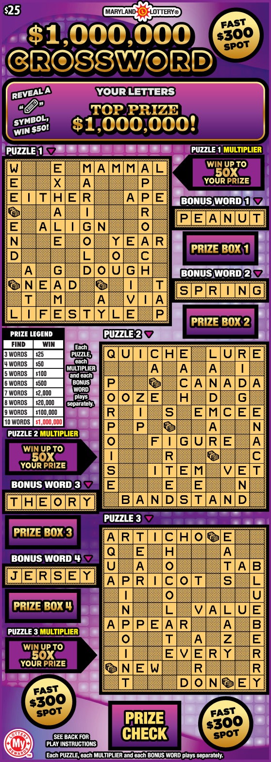 $1,000,000 Crossword