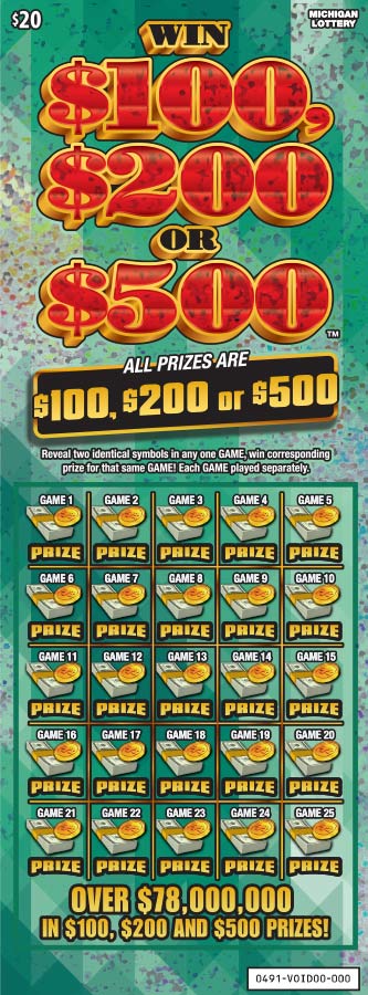 Win $100, $200 or $500
