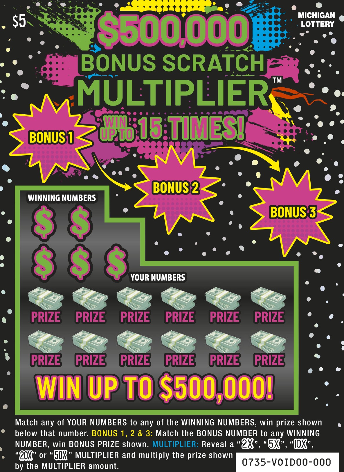 $500,000 Bonus Scratch Multiplier