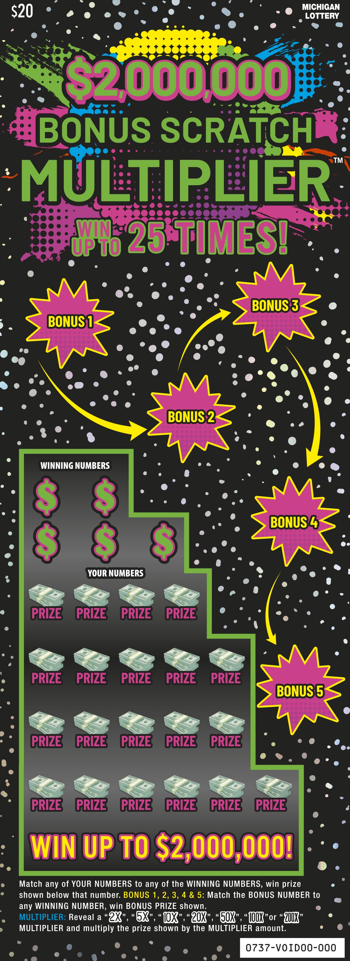 $2,000,000 Bonus Scratch Multiplier