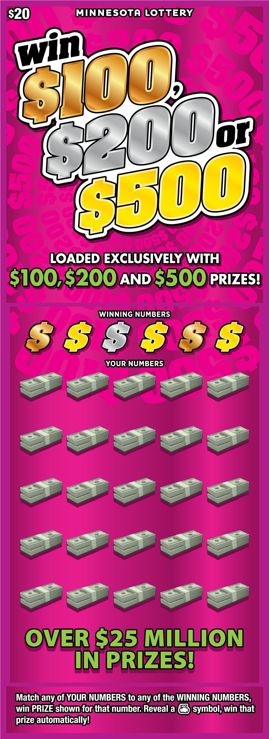 Win $100, $200 or $500