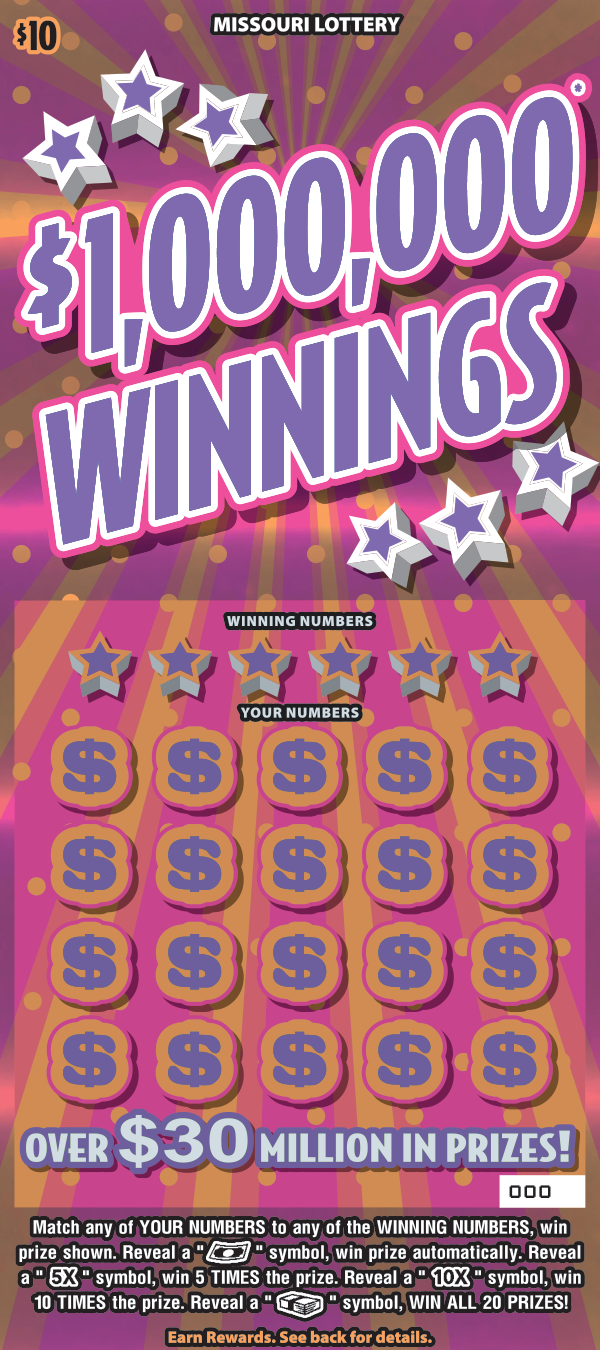 $1,000,000 WINNINGS