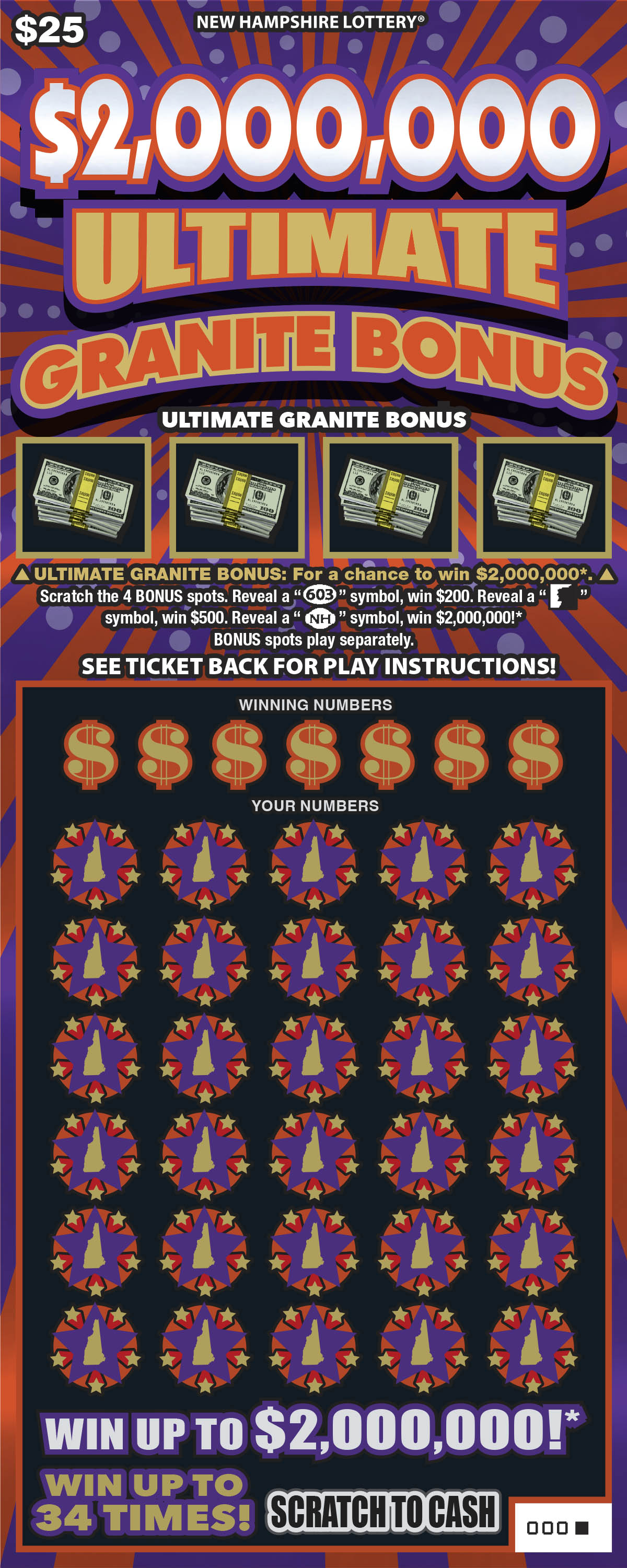 $2,000,000 Ultimate Granite Bonus