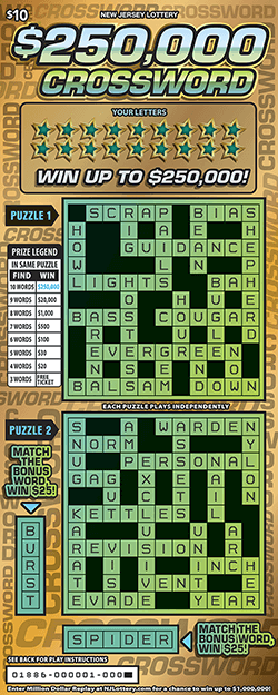 $250,000 Crossword