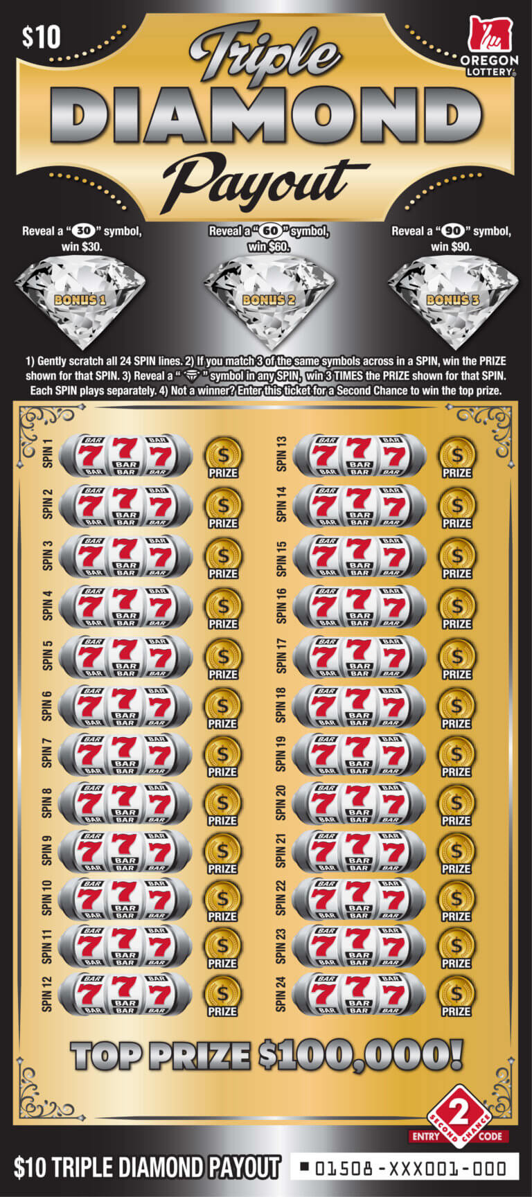 Triple Diamond Payout